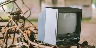 A TV on the Side of the Road Needing Appliance Removal in Irvine, CA