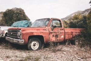 Old Chevy Truck Needing Junk Removal in Santa Ana, CA