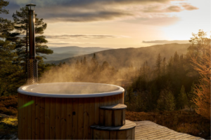 Hot Tub Overlooking a Mountain Needing Junk Removal in Santa Ana