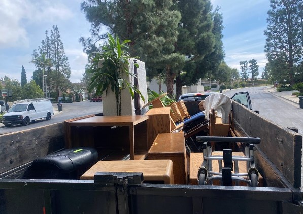 Furniture in Truck from Furniture Removal in Long Beach, CA