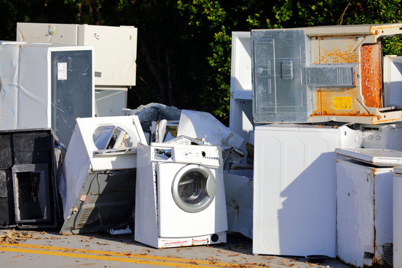 junk outside ready for Appliance Removal And Furniture Removal In Costa Mesa​